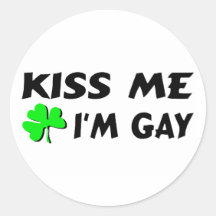 Kiss Me Im Gay Sticker