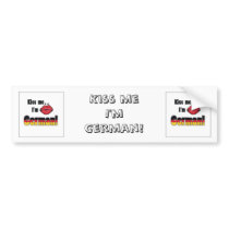 Kiss me I'm German bumper stickers by Joee3030 Kiss me I'm German bumper stickers