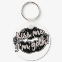 kiss me im goth glitter lips keychains by littlethings kiss me im goth glitter lips keychains