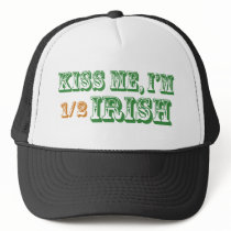 Kiss Me I'm Half Irish Mesh Hat