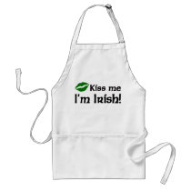 Kiss Me I'm Irish aprons by holiday_tshirts Kiss Me I'm Irish aprons