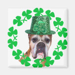 Kiss me I'm Irish Boxer Dog magnet