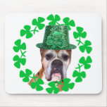 Kiss me I'm Irish Boxer Dog mousepad