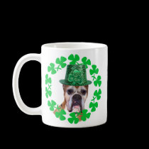 Kiss me I'm Irish Boxer Dog mug