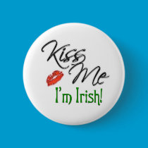 Kiss Me I'm Irish buttons