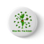 Kiss Me I'm Irish! Button
