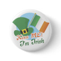 Kiss Me I'm Irish buttons by stpatricksdaygifts Kiss Me I'm Irish buttons