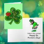 Kiss Me I'm Irish card