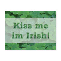 Kiss me im Irish Collection postcards