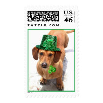 Kiss me I'm Irish Dachshund postage