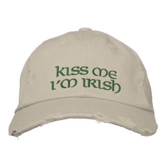 Kiss Me I'm Irish Embroidered Cap