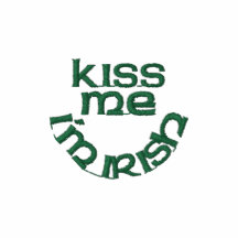 Kiss Me I'm Irish Embroidered Polo