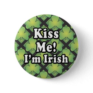 Kiss Me I'm Irish Gifts button