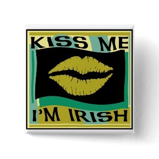 Kiss Me I'm Irish Gifts button