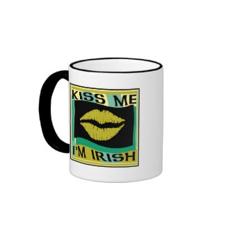 Kiss Me I'm Irish Gifts mug