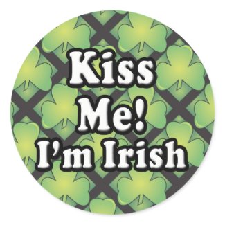 Kiss Me I'm Irish Gifts sticker