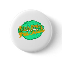 kiss me im irish glitter lips buttons