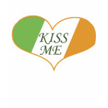 Kiss Me Im Irish Heart Flag