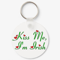 Kiss Me, I'm Irish keychains by dndartstudio Kiss Me, I'm Irish keychains