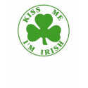 Kiss Me Im Irish ladies T-Shirt shirt
