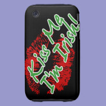 Kiss Me I'm Irish Lips Case-mate iPhone 3 case casemate cases