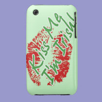 Kiss Me I'm Irish Lips Case-mate iPhone 3 case casemate cases