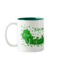 Kiss Me, I'm Irish Lucky St. Patrick's Day Mug by SquirrelHugger Kiss Me, I'm Irish Lucky St. Patrick's Day Mug