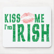 Kiss Me I'm Irish Mouse Mat
