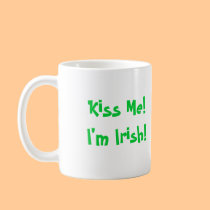 Kiss Me!  I'm Irish! mugs