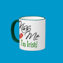 Kiss Me, I'm Irish mugs