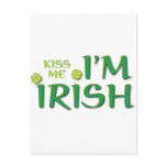 Kiss Me Im Irish Post Cards