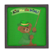 Kiss Me I'm Irish Premium Jewelry Boxes