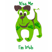 Kiss Me, I'm Irish Puppy T-shirt by samack Kiss Me, I'm Irish Puppy T-shirt