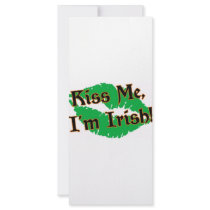 Kiss Me I'm Irish rack cards by mac123045 Kiss Me I'm Irish rack cards