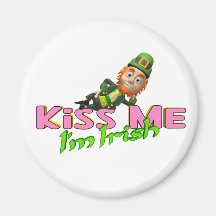 Kiss Me I'm Irish Refrigerator Magnet