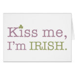 Kiss Me I'm Irish St. Patrick's Day cards