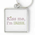 Kiss Me I'm Irish St. Patrick's Day keychains