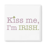 Kiss Me I'm Irish St. Patrick's Day magnets