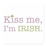 Kiss Me I'm Irish St. Patrick's Day stickers