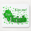 "Kiss Me, I'm Irish" St. Patty's Day Mousepad by SquirrelHugger "Kiss Me, I'm Irish" St. Patty's Day Mousepad