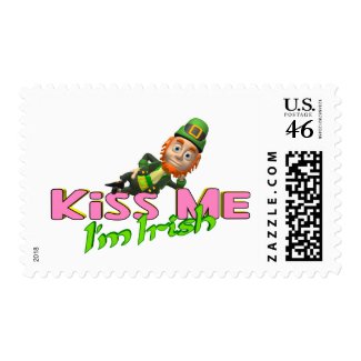 Kiss Me I'm Irish Stamps stamp