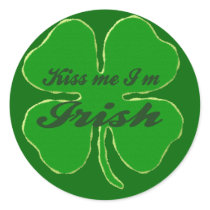 Kiss me I'm Irish Sticker