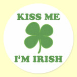 Kiss me i'm Irish stickers