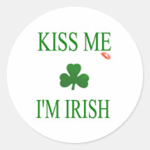 Kiss Me Im Irish Sticker