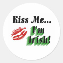 Kiss Me I'm Irish Sticker