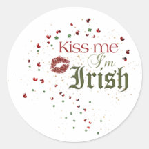 Kiss me Im irish Sticker