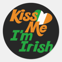Kiss me Im Irish Sticker