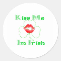 Kiss me im irish sticker