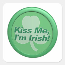 Kiss Me Im Irish Stickers