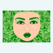 Kiss Me I'm Irish Stylish and Flirtatious Poster A posters
